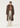 Sable fur coat with shawl collar and diagonal fur layout