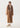 Classic double-breasted cashmere coat with sable collar
